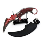 LUXCIG Crimson Claw Knife Toy – Unsharpened, Smooth & Solid Grip Made of Zinc Alloy(18cm)