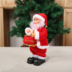 Luxcig Electric Climbing Santa – Musical Christmas Ornament with Rope Ladder & Parachute, Perfect for Holiday Home Decor