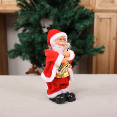 Luxcig Electric Climbing Santa – Musical Christmas Ornament with Rope Ladder & Parachute, Perfect for Holiday Home Decor