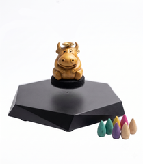 Luxcig Floating Fortune Bull – Magnetic Levitation Backflow Incense Burner