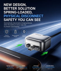 Luxcig 140W Auto Disconnect Charging Adapter – Smart Full-Charge Battery Protection for USB-C Devices