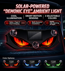 Luxcig Solar LED Warning Light | Rechargeable Windshield Safety Light for Cars