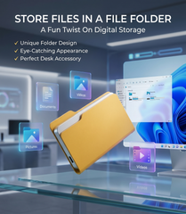 Luxcig Folder SSD Enclosure – 10Gbps USB-C M.2 NVMe Portable SSD Case