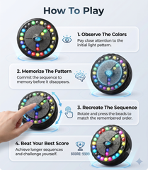 Luxcig Spinner Puzzle – Brain Training, Memory Challenge & Fidget Stress Relief Toy