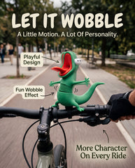 Luxcig 3D-Printed Lizard Bike Handlebar Decoration – Wobble Bicycle Accessory & Unique Gift for Cyclists