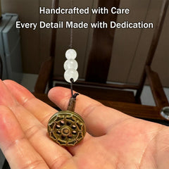 Luxcig Double Dragon Incense Stand – 65-75cm Handmade Carbonized Camphor Wood Base Yoga Gift for Mom & Girlfriend