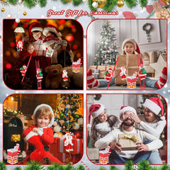 Luxcig Electric Climbing Santa – Musical Christmas Ornament with Rope Ladder & Parachute, Perfect for Holiday Home Decor