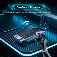 Cyberpunk Pickup Truck Model 3-in-1 Wireless Desktop Charger – Multi-Functional Phone, Watch & Earbuds Charging Station