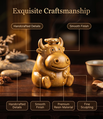Luxcig Floating Fortune Bull – Magnetic Levitation Backflow Incense Burner