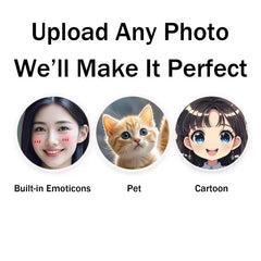 Personalized Face Plush Keychain by LUXCIG – Cute Custom Doll Gift