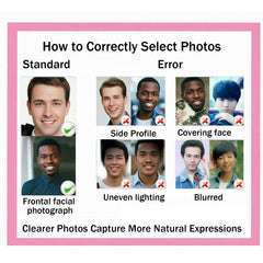 Personalized Face Plush Keychain by LUXCIG – Cute Custom Doll Gift