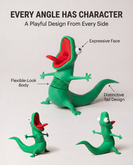 Luxcig 3D-Printed Lizard Bike Handlebar Decoration – Wobble Bicycle Accessory & Unique Gift for Cyclists