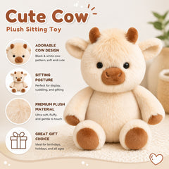 Luxcig Walking Cow Plush – 45cm Interactive Moving Stuffed Toy