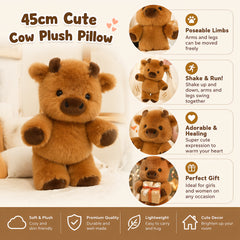 Luxcig Walking Cow Plush 45cm –  Wiggling Cute Toy Gift