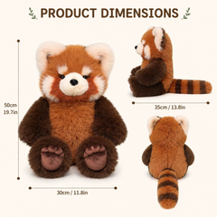 Luxcig Cute Raccoon Plush – 50cm Interactive Wiggling Running Toy Pillow
