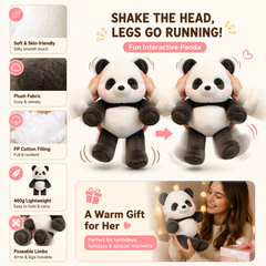 Luxcig Animated Panda Plush 43cm – Walking & Wiggling Cute Toy Gift