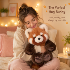 Luxcig Cute Raccoon Plush – 50cm Interactive Wiggling Running Toy Pillow