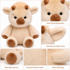 Luxcig Walking Cow Plush – 45cm Interactive Moving Stuffed Toy
