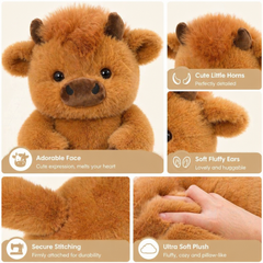 Luxcig Walking Cow Plush 45cm –  Wiggling Cute Toy Gift