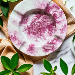 LUXCIG  Luxury Enamel Red Dragon Breath Cigar Ashtray – Hand-Painted Porcelain Masterpiece with Tang Dynasty Craft