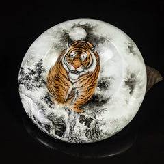 LUXCIG Tiger Roar Ceramic Cigar Tray – Artisan luxury Gift for Him