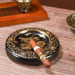 LUXCIG Ceramic Snake Ashtray – Ancient Craftsmanship in Fine Porcelain, Handcrafted Luxury Cigar Gift