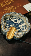 LUXCIG Ceramic Lion Ashtray – Bold Original Design, Handmade with Historic Glazing Technique