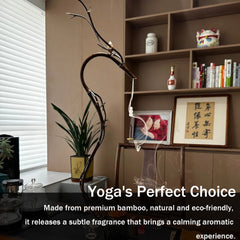 Purple Bamboo Dragon-Themed 70cm Backflow Incense Burner — Ideal for Yoga, Meditation, and Home Decor
